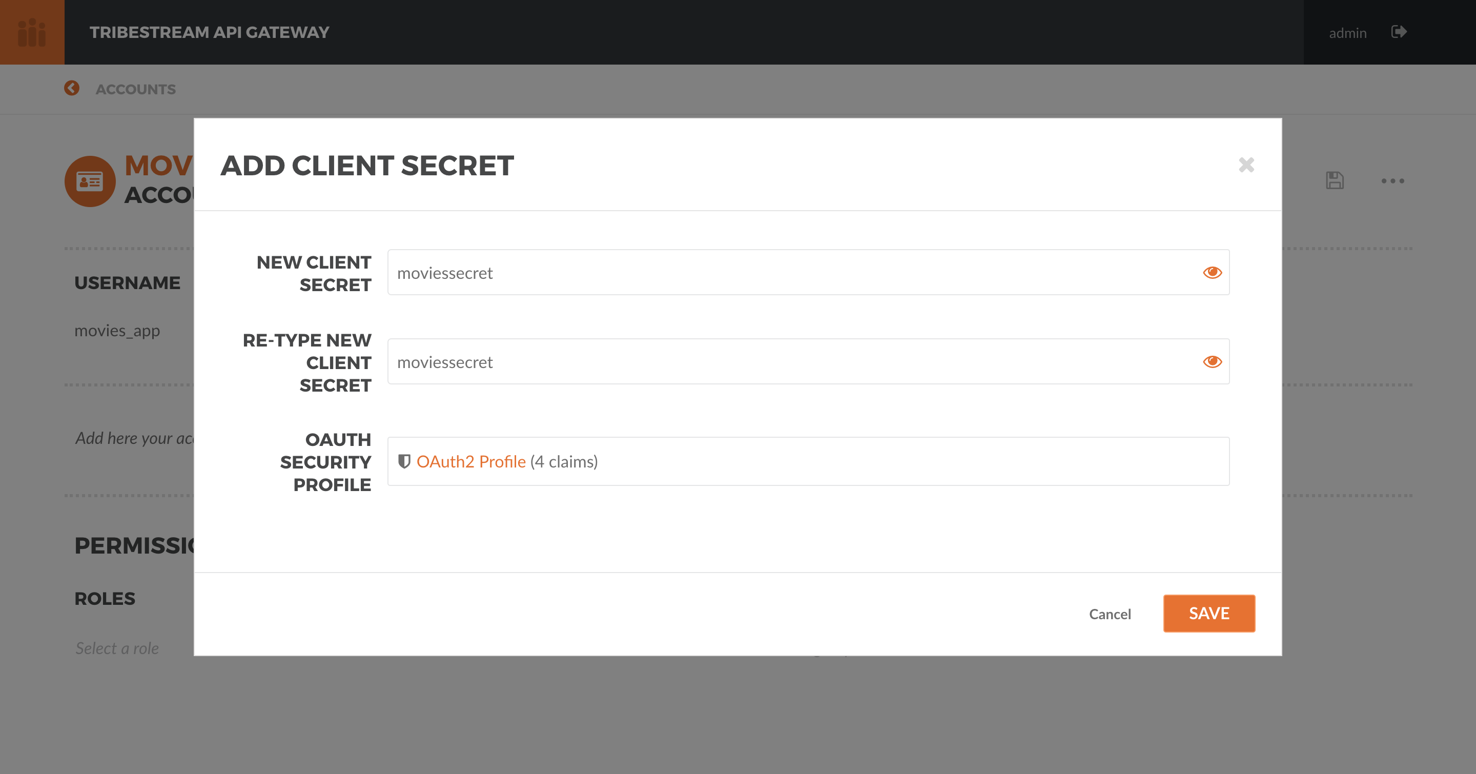 oauth2 token management 04 add client secret
