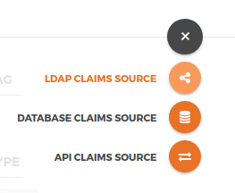 ldap claim source menu
